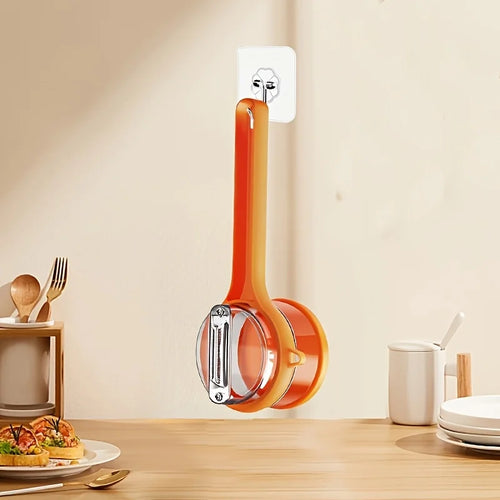 Versatile Manual Peeler with Storage Box - Perfect for Apples and Vegetables, Your Essential Portable Kitchen Tool!