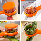 Versatile Manual Peeler with Storage Box - Perfect for Apples and Vegetables, Your Essential Portable Kitchen Tool!